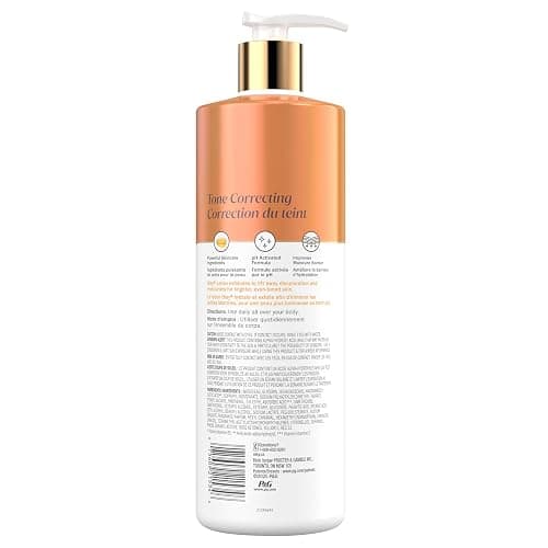 Olay Dark Spot Correcting Body Lotion with AHA, Vitamin C and Niacinamide, Exfoliating Body Lotion to Lift Away Discoloration, 502 mL thumbnail 8