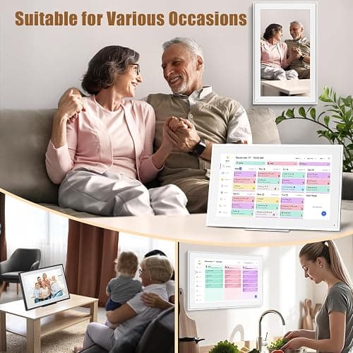 15.6-inch Wall Digital Calendar,Smart WiFi Calendar & Chore Chart,Full HD Touchscreen Interactive Display for Family Schedules-Wall/Desk Mountable Planner,Meeting Reminders & Deadline Tracking thumbnail 7