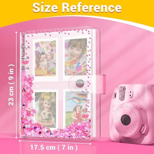 Kids Photo Album for Instax Mini, Photo Album for Polaroid, Applicable to Fujifilm Instax Mini 11 12 40 Kodak Mini Photo, Gift for 4 5 6 7 8 9 10 11 12 Year Old Girls (200 Photos) thumbnail 2