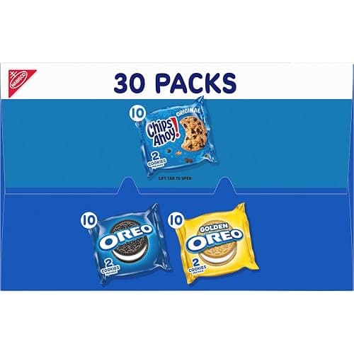 Nabisco Sweet Treats Cookie Variety Pack OREO, OREO Golden & CHIPS AHOY!, 30 Snack Packs (2 Cookies Per Pack) thumbnail 16