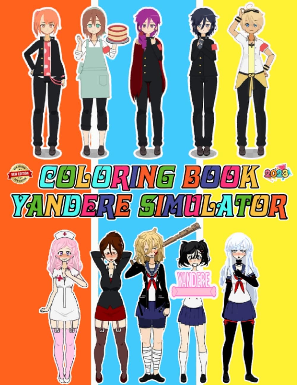 Yandere Simulator Coloring Book Cute Character for Fan Teen Men Women: 30+ Great Coloring Pages For Kids, Teens, Adults. Beautiful And Exclusive ... Your Creativity And Create Your Masterpieces - Image 1