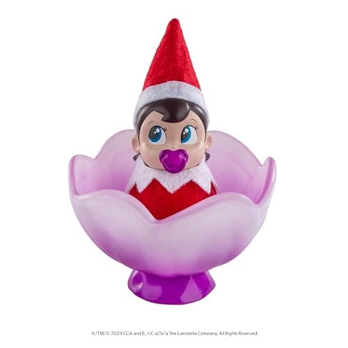 The Elf on the Shelf Frost Pips Mini Blooms Elf Baby Girl with Blue Eyes - Includes Frost Flower Cradle - for Ages 3 Years and Above - Image 1