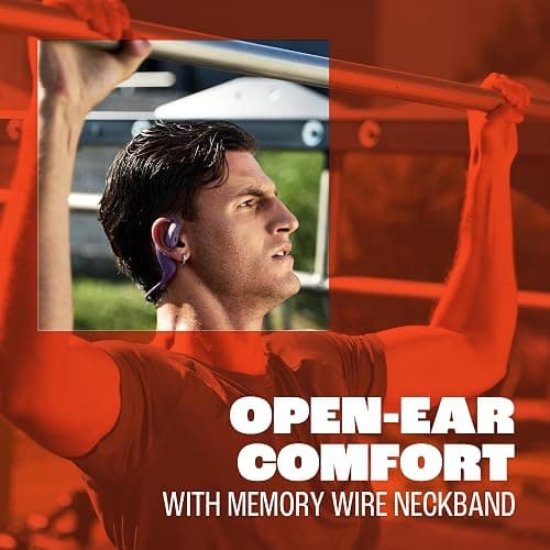 JBL Endurance Pace Auriculares Deportivos, Bluetooth, 10 h de autonomía, Banda para el Cuello de Titanio con Memoria, protección IP68 contra Agua y Polvo, tecnología JBL OpenSound, Negro/Gris thumbnail 2