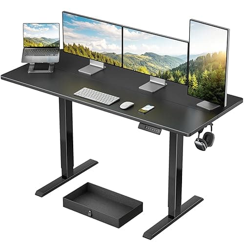 Marsail Electric Standing Desk with Drawer