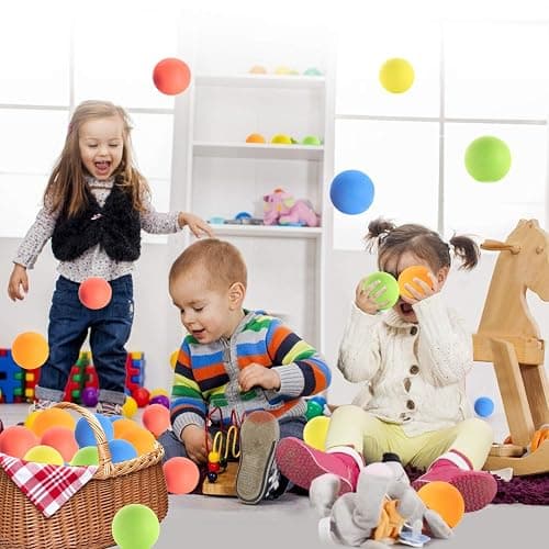 oazoxcx 12 Pieces Soft Foam Balls Lightweight Mini Play Balls for Safe Indoor Toys Fun Vibrant Assorted Colors Orbs Unique Birthday Party Favors for Boys and Girls thumbnail 6