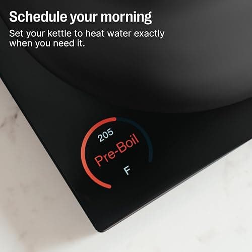 Fellow Stagg EKG Pro Gooseneck Electric Kettle, Brew Timer, 0.9 Liter | To-the-Degree Temp Control, Color LCD, Temp Hold, Stainless Steel, for Pour-Over Coffee & Tea, Quick Heating, Matte Black thumbnail 5