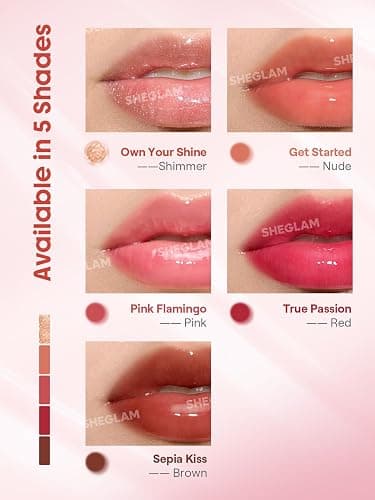 SHEGLAM Booster Shine Plumping Lip Gloss-Pink Flamingo thumbnail 7