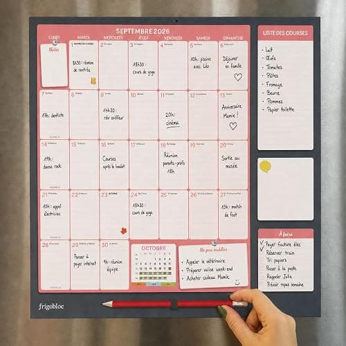 Frigobloc Mensuel 2027 - Calendrier organiseur familial (de sept. 2026 à déc. 2027) thumbnail 12