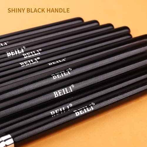 BEILI Eye Makeup Brushes 15pcs Eyeshadow Brushes Soft Synthetic-Natural Hair Eye Shadows Blending Concealers Eyebrow Eyeliner Professional Make Up Brushes Set thumbnail 5