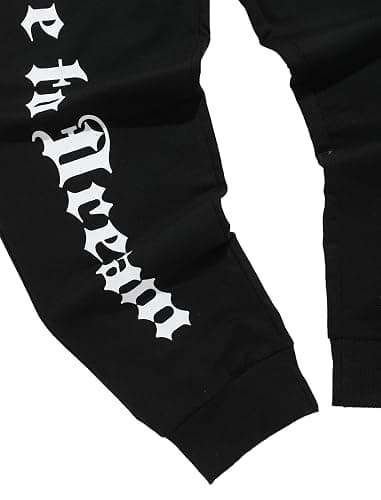ZAFUL Men's Graphic Sweatpants Drawstring Casual Joggers Pants Baggy Straight Gym Running Workout Pants with Pocket thumbnail 3