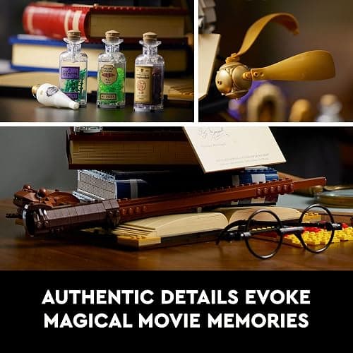 LEGO Harry Potter Hogwarts Icons - Collectors' Edition 76391 20th Anniversary Collectable Model, with 3 Exclusive Golden Minifigures: Dumbledore, McGonagall and Hagrid; Great Gift Idea thumbnail 3