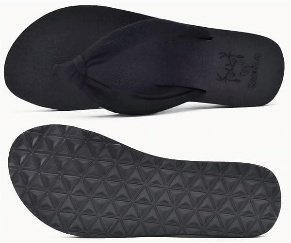 KuaiLu Flip Flops for Women with Arch Support Summer Beach Thong Sandals | Comfortable Yoga Mat Walking Shoes Cushion Slip On Casual Outfits Indoor Outdoor thumbnail 8