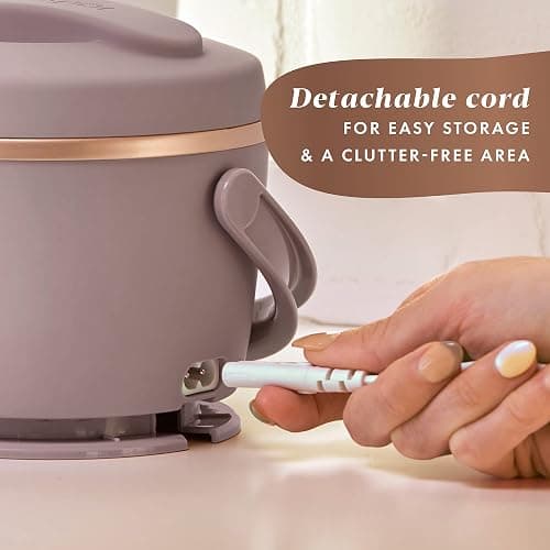 Crock-Pot 20-Ounce Electric Lunch Box, Portable Food Warmer, Blush Pink | Perfect for Travel, Car, On-the-Go | Spill-Free, Dishwasher-Safe thumbnail 3