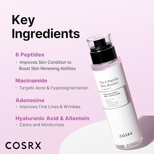 COSRX 6X Peptide Collagen Booster Toner Serum with Copper Peptides, Niacinamide & Hyaluronic Acid Skin Renewal Boosting Facial Essences, Korean Skin Care, 5.07 fl.oz, Stocking Stuffers thumbnail 5