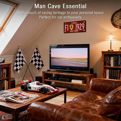 BAYABU Metal Tin Signs car Plate enzo Ferrari Bar Pub Cafe Home Decor Retro Poster Vintage Wall 6 x 12 inches thumbnail 5