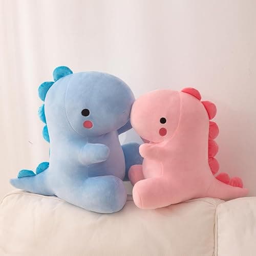 Alwoligag 10.8 Inch Cute Pink Dinosaur Plush Toy - Soft Stuffed Animal Gift thumbnail 2