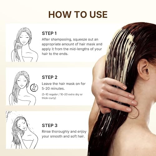 Karseell Collagen Hair Treatment Deep Repair Conditioning Argan Oil Collagen Hair Mask Essence for Dry Damaged Hair All Hair Types 16.90 oz 500ml thumbnail 7
