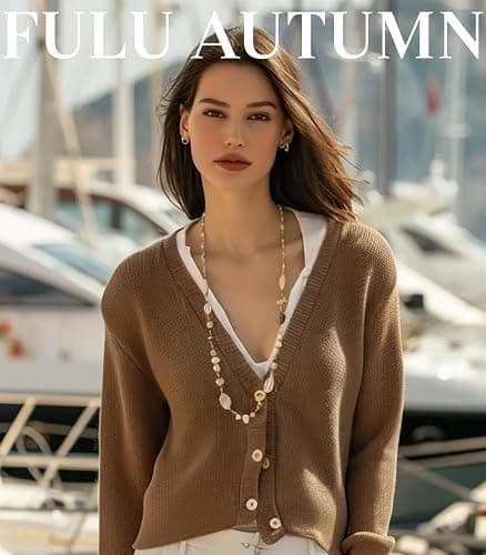 FULU AUTUMN Long Necklaces for Women Trendy Long Chunky Beaded Necklace Boho Fashion Costume Jewelry Mothers Day Gifts for Her thumbnail 3