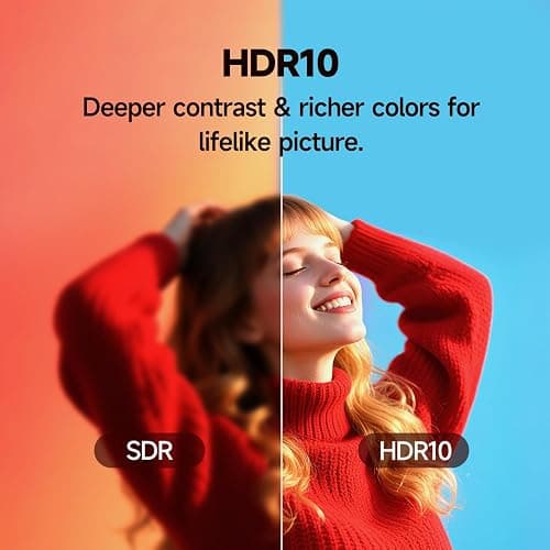 HORION 55 inch Smart TV, 4K UHD LED TV with WebOS 22, Ultra Slim Television with Mega Contrast, HDR10, Dolby Audio - Streaming Live, Bluetooth, Hdmi, WiFi ((P6D Series, 2025) thumbnail 4