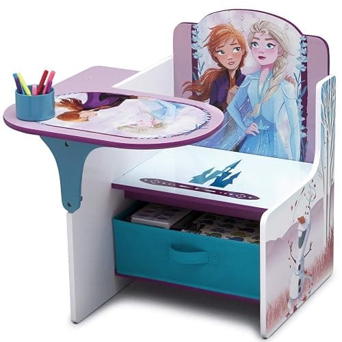Delta Children Chair Desk with Storage Bin, Disney Frozen II - Image 1