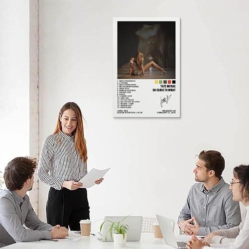 TANXINYUE Tate Poster McRae So Close to What Music Album Cover Posters for Room Canvas Wall Art Bedroom Decor 12x18inch(30x45cm) thumbnail 5