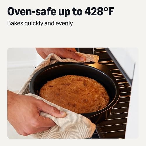 Amazon Basics Nonstick Round Cake Pan, Dishwasher and Oven-Safe, 9 in., Set of 2 thumbnail 4