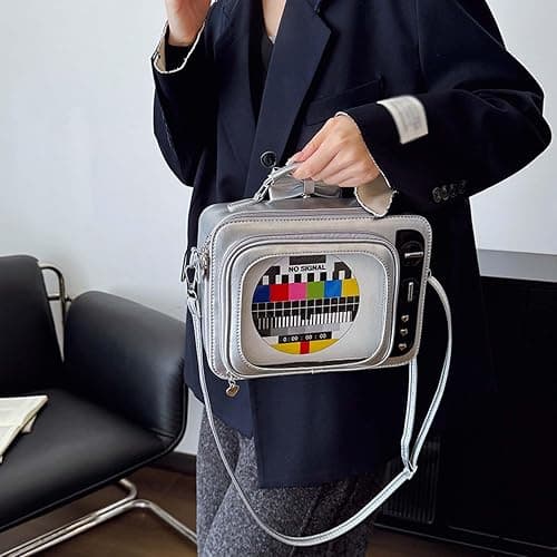 itabag Retro Television Shoulder Bag Clear Windows Anime Display Crossbody Bag for women anime pins display thumbnail 4