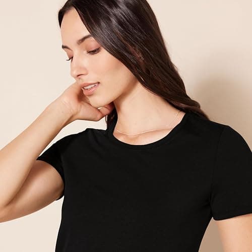 Amazon Essentials Women's Regular-Fit Short-Sleeve T-Shirt (Crewneck and V-Neck Options), Multipacks thumbnail 5