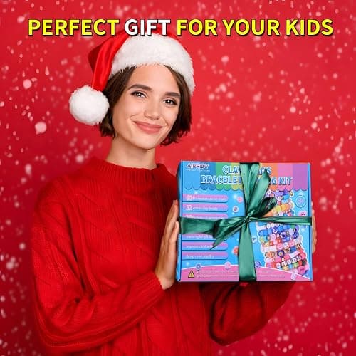 AIPRIDY Girls Toys Bracelet Making Kit, Clay Beads Jewelry Activity Kit, DIY Crafts Birthday Christmas Gifts for Girls Ages 5 6 7 8 9 10 11 12 Years Old (24 Colors 6500 Pcs) thumbnail 6