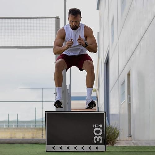 BalanceFrom 3-in-1 Foam Plyometric Jump Box for Home Gym with Multiple Height Options – Versatile Plyo with Non-Slip Surface for Strength, HIIT, Step-Ups, and Agility Training thumbnail 4