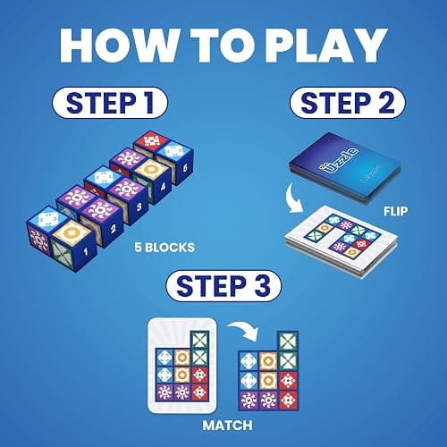 Uzzle 3.0 Family Board Game – Strategy Game for Kids & Adults – Fast-Paced Block Puzzle Games for 1–4 Players – Perfect for Family Nights & Parties (Ages 4+) thumbnail 5