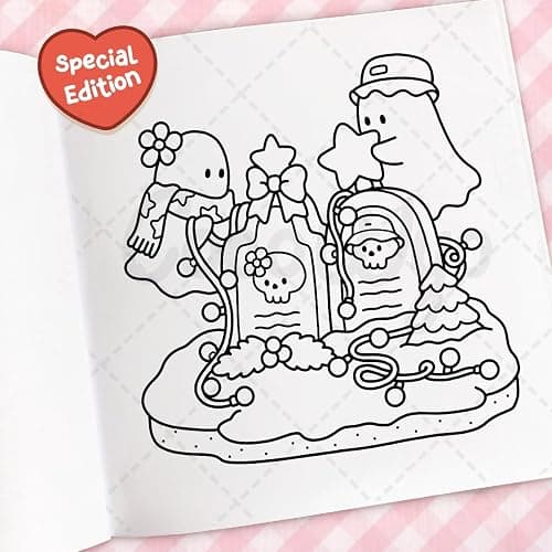 Cozy Christmas: Coloring Book for Adults and Kids (Cozy Spaces Coloring) thumbnail 11