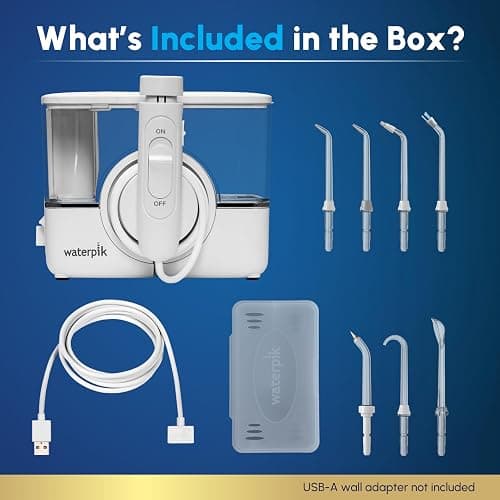 Waterpik ION Professional Water Flosser, Rechargeable and Portable for Teeth, Gums, Braces, 10 Settings, 7 Flossing Tips For Multiple Users And Needs, ADA Accepted, WF-12 White, Packaging May Vary thumbnail 4