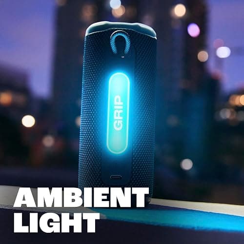 JBL Grip - Compact Bluetooth Speaker with Bold Pro Sound and Ambient Light, up to 14 Hours of Playtime, Water, Dust and Drop-Proof (IP68), & Multi-Speaker Connection with Auracast™ (Pink) thumbnail 7