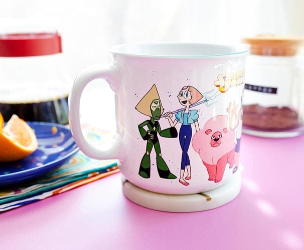 Steven Universe Crystal Gems Ceramic Camper Mug | Coffee Cup For Espresso | Holds 20 Ounces thumbnail 5