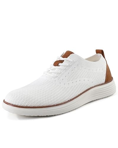 VILOCY Men's Casual Dress Sneakers Oxfords Business Mesh Breathable Walking Shoes Tennis Comfortable thumbnail 3