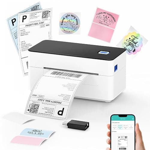 SVANTTO Bluetooth Thermal Shipping Label Printer 4x6, Compatible with Windows/Mac/Android/iOS, High-Speed 4x6 Label Printer for USPS, UPS, Ebay, Etsy, Shopify, Poshmark, Inkless Printing - Image 1