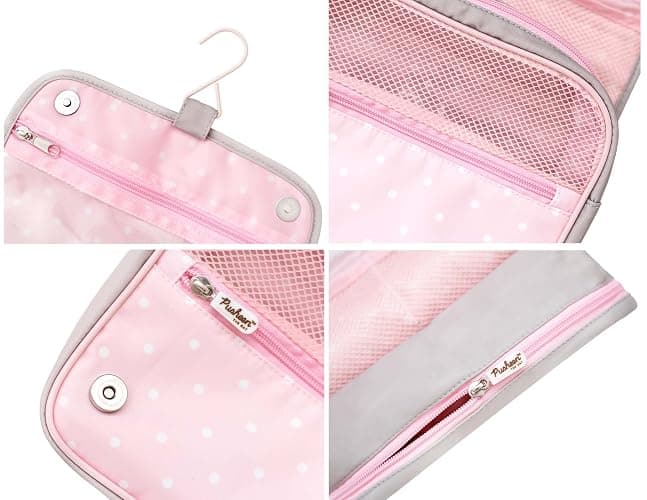 Pusheen Hanging Travel Toiletry Bag, Travel Bag, Pusheen Gifts thumbnail 3