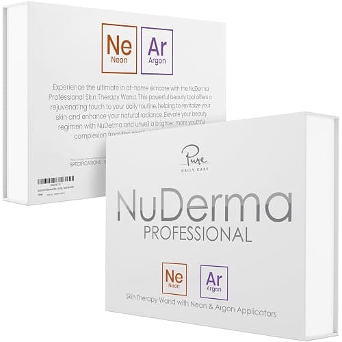 NuDerma Professional Skin Therapy Wand - Portable Skin Therapy Machine with 6 Neon & Argon Wands – Boost Your Skin – Clear Firm & Tighten thumbnail 7