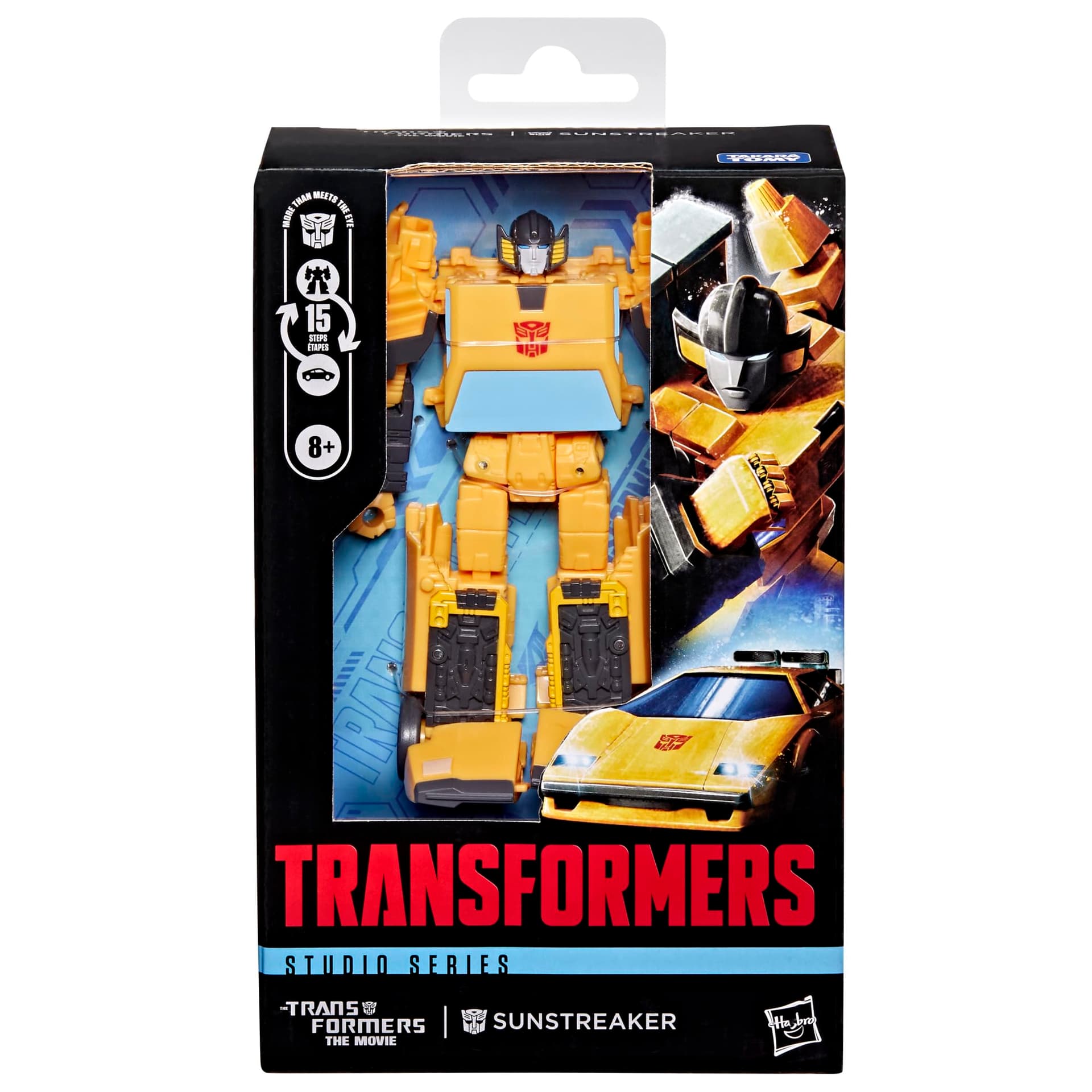 Transformers Studio Series The Transformers: The Movie Sunstreaker Deluxe Class 4.5-Inch Converting Action Figure, Robot Toys for Ages 8+ thumbnail 3