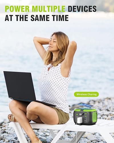 SinKeu 200W Portable Power Station, 42000mAh Solar Generator with 110V AC Outlet, DC, USB C, USB QC3.0, 155Wh Backup Battery Pack Power Supply for Camping Essential Road Trip Home Outdoor Emergency thumbnail 3