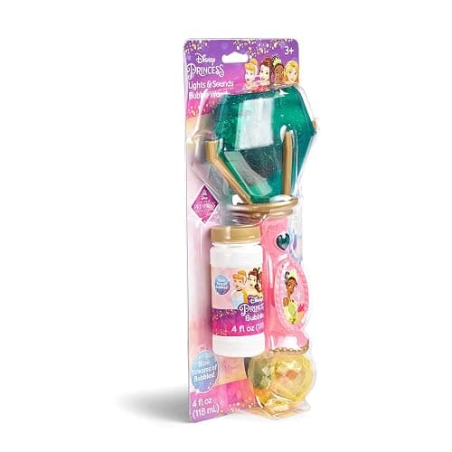 Little Kids Disney Princess and The Frog Tiana Light and Sound Musical Bubble Wand, Includes Bubble Solution, Multi (20522) thumbnail 4