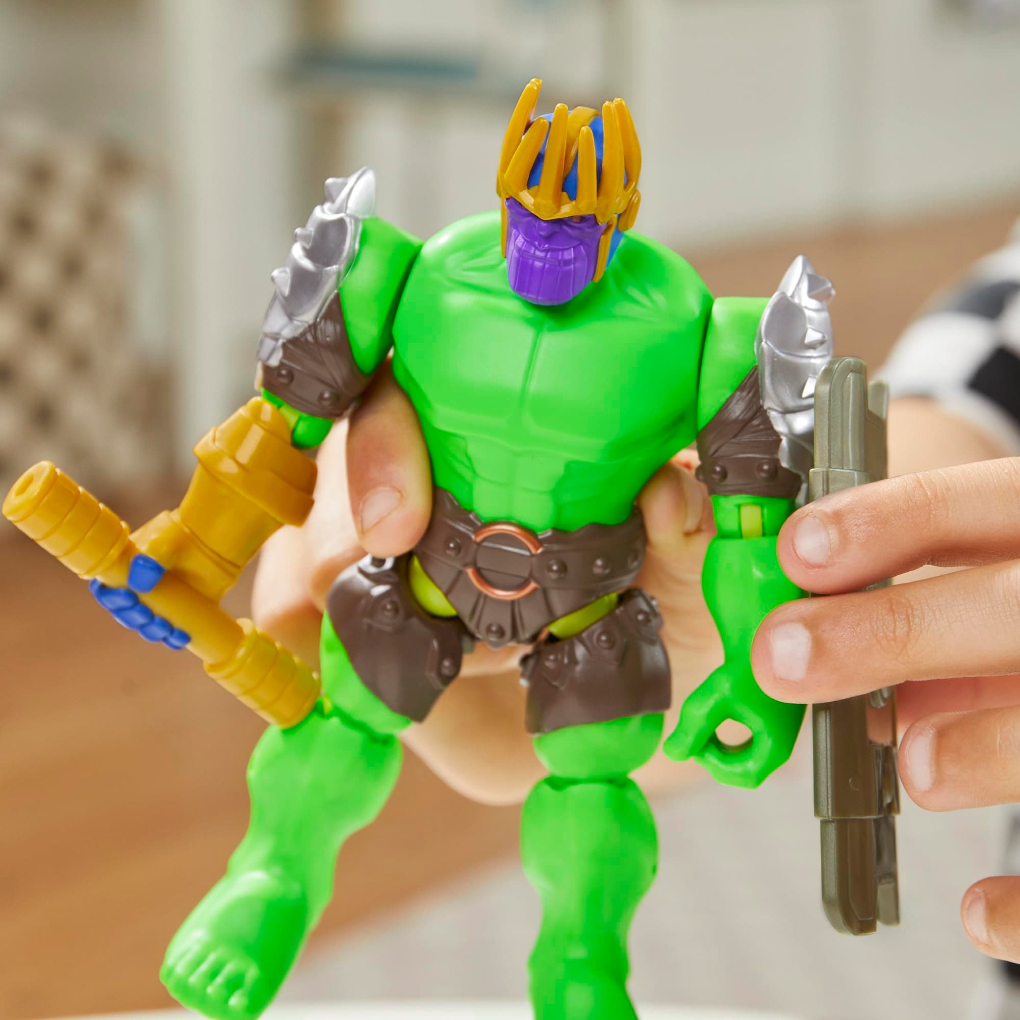 AVENGERS MixMashers Marvel Hulk Customisable Deluxe Mix and Match Action Figure & Accessories thumbnail 5