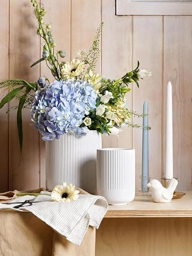LE TAUCI Utensil Holder, 7.3"+5.4" Ceramic Kitchen Utensil Holder for Countertop, Large Cooking Utensil Crocks for Kitchen Counter Decor, Morden Utensil Organizer for Spatula, Set of 2, White thumbnail 6