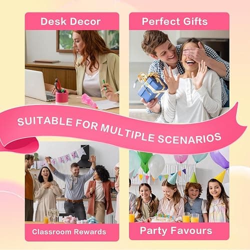 Duck Squishy Toy for Kids Ages 3+ & Adults, Stretchy Slow Rebound Malt-Sugar Style Squeeze Ball, Cute Sensory Fidget Toy for Desk, Travel, Party Favors & Stocking Stuffers(Pink) thumbnail 6