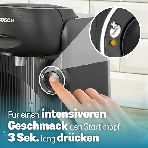 Bosch Tassimo finesse friendly Kapselmaschine TAS162E, 70 Getränke, intensiverer Kaffee auf Kopfdruck, Abschaltautomatik, nachhaltig, perfekt dosiert, 1400 W, schwarz/schwarz thumbnail 5