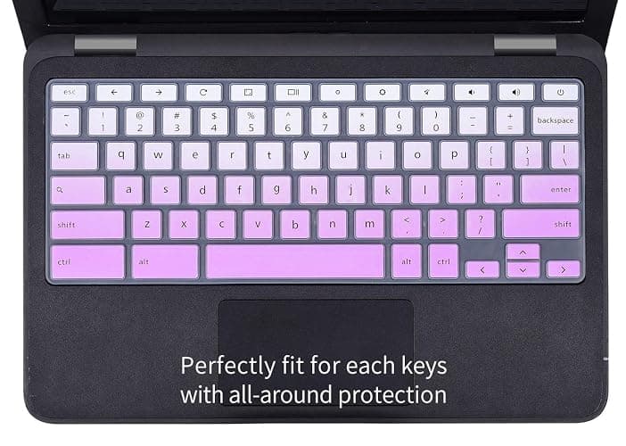 Dell Keyboard Cover for Chromebook 11.6" 3100 3110 3120 3180 3181 3189 5190 & Chromebook 13.3 3380 - Ombre Purple thumbnail 7