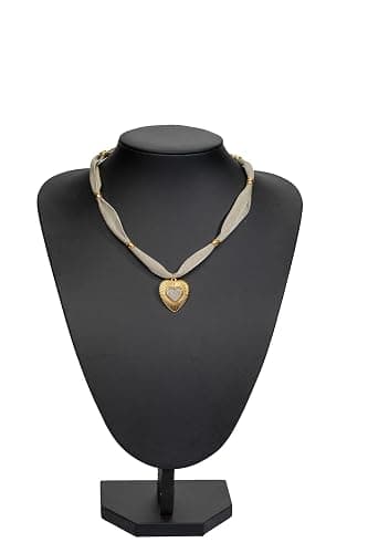 Mixcbe Bandana Necklace for Women,Gold Dainty Charm Necklace with Heart, Cross, Sun Pendants, Carabiner Lock - Boho Beach Vintage Scarf Necklaces thumbnail 3
