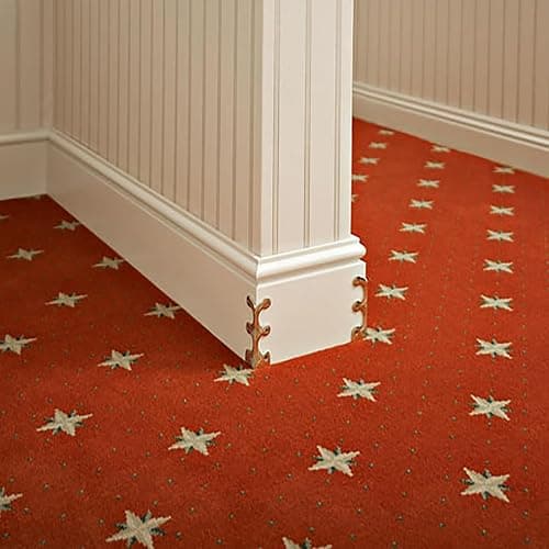 Skiffers Baseboard Protectors - Solid Brass Skirting Board Corner & Vintage Metal Corner Protector (Bronze, 5 pcs) thumbnail 7