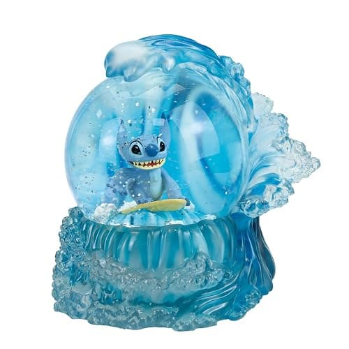 Disney Showcase Collection Stitch Surfing Waterball, Height 15cm - Image 1